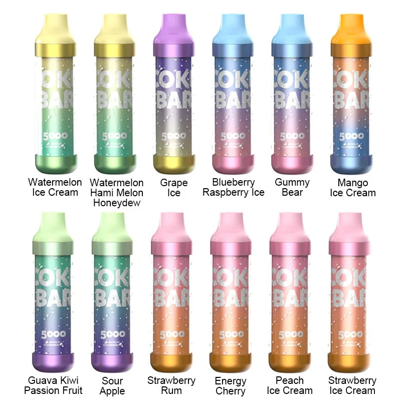 Disponibel Vape Pen 5000 puffs Bar 13ml RGB Flash Light E Sigarett Disponibel Vape Vaporizer Engros (5)