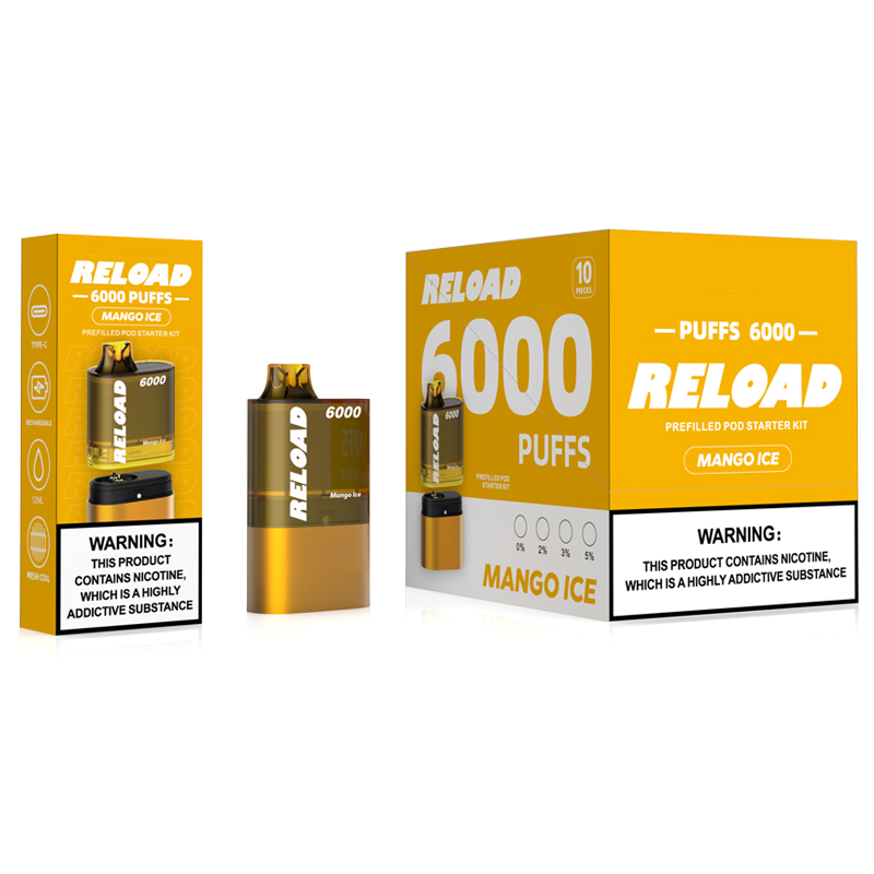 OEM prilagođeni jednokratni Vape Pod 6000 Puff (7)