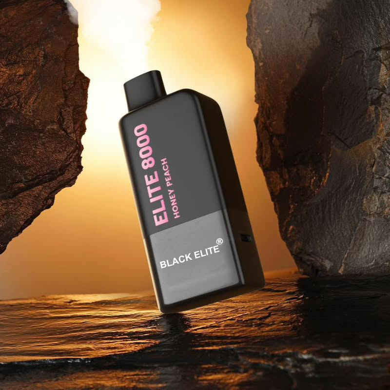 Black Elite 8000 Puffs 10ml Pod Capacity and 500mAh Battery Specs